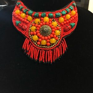 Series of African Tribal Bib Necklace